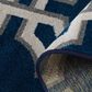 Central Oriental Terrace Tropic Dolliver 7"10" x 9"10" Sapphire Area Rug, , large