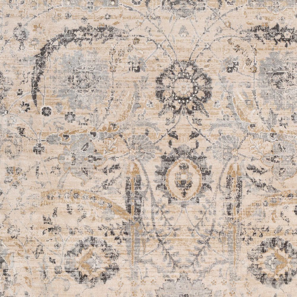 Surya Indigo IGO-2319 2&#39; x 2&#39;9&quot; Black, Gray and Beige Scatter Rug, , large