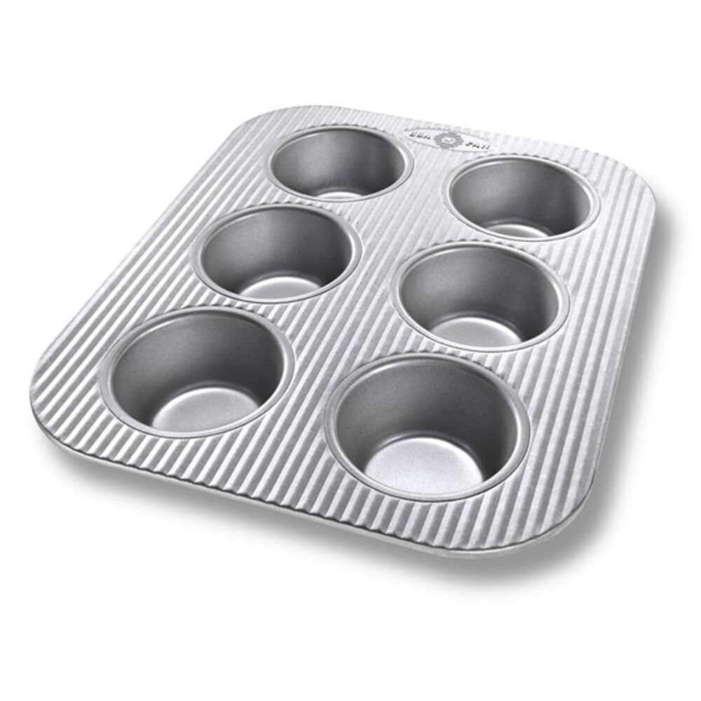 USA PAN 6 Cup Muffin Pan , , large