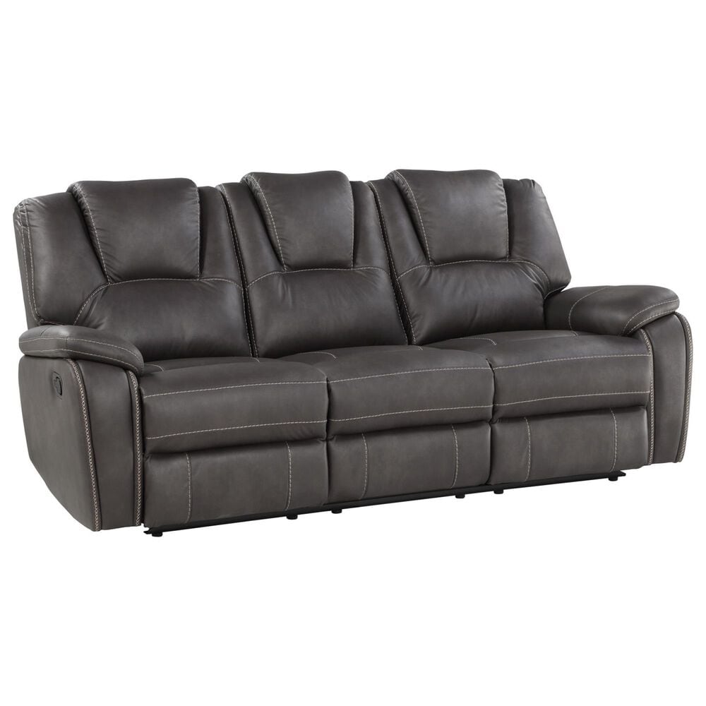 Steve Silver Katrine Manual Reclining Sofa in Charcoal, , large