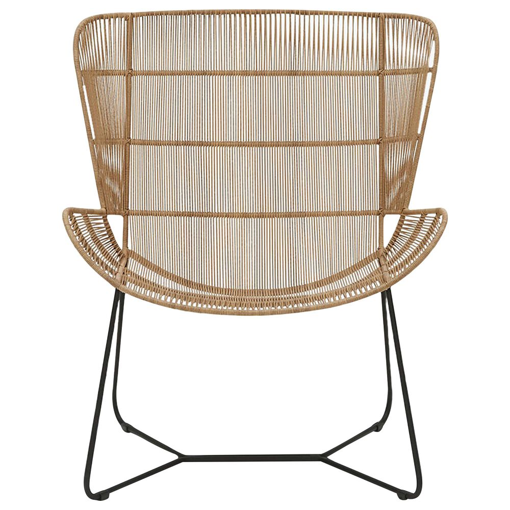 Joybird Doheny Outdoor Lounge Chair in Black and Natural | Nebraska