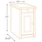 Ashley Bolanburg Chairside Table with USB in Weathered Oak and Antique White, , large