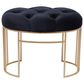 Maple and Jade 24" Velvet Bench in Black, , large