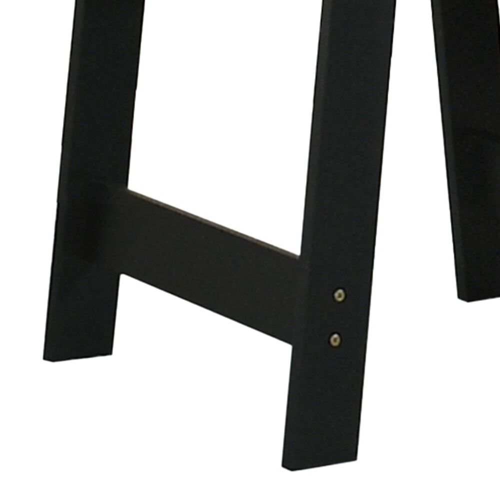 HOMLUX 19" End Table with Faux Marble Top in Black, , large