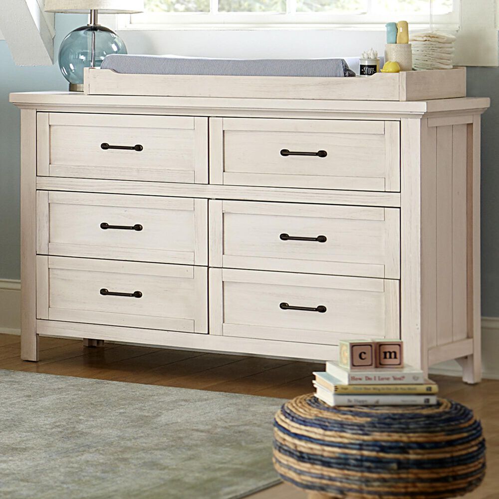 Eastern Shore Westfield 6-Drawer Dresser in Brushed White, , large