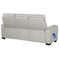 Titanic Furniture All Star Power Reclining Sofa with Power Headrest in Gray, , large