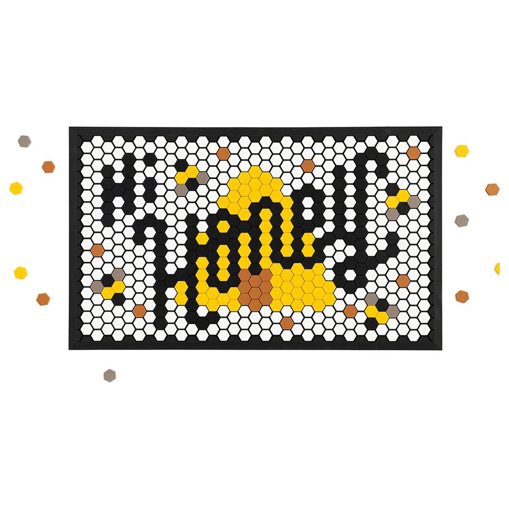 Pattern Brands Tile Mat 1.5&quot; x 2.5&quot; White Door Mat, , large