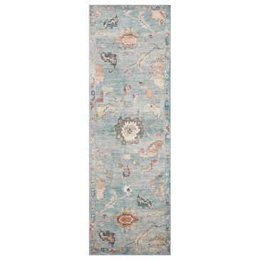 Loloi II Margot 2" x 5" Denim and Multicolor Runner, , large