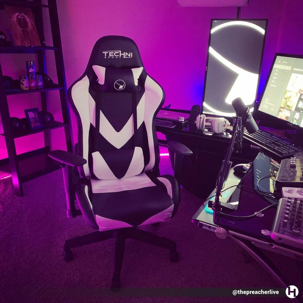 Rta Products Llc ProGamer2 Gaming Chair in White and Black, , large