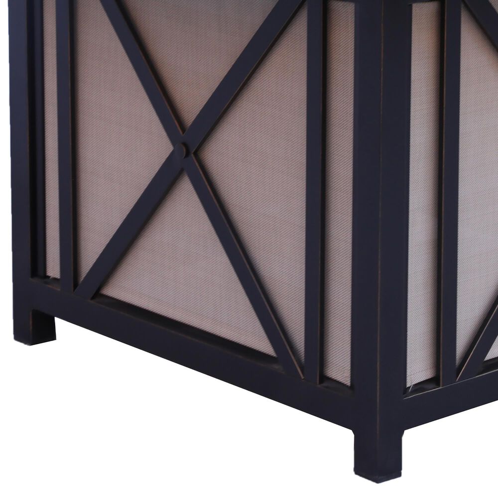 GatherCraft Denison 5-Piece Octagon Firepit Chat Set in Splendor Wheat, , large