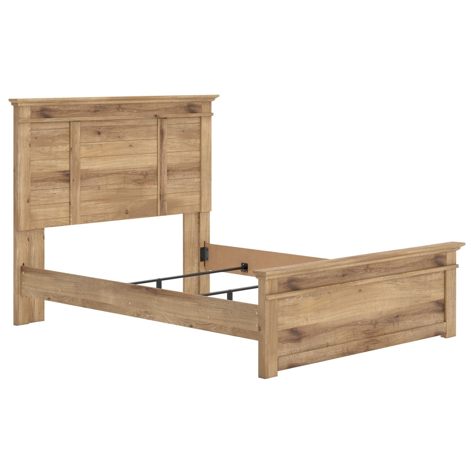 Ashley Makidern 2-Piece Queen Panel Bedroom Set in Natural Brown