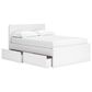 Ashley Onita Full Panel Platform Bed with 2 Side Storage in White, , large