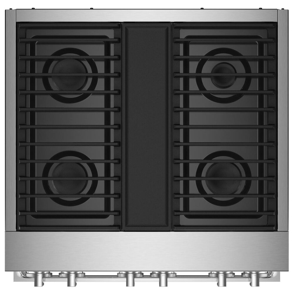 JennAir Noir 30&quot; Dual-Fuel Professional Range in Stainless Steel, , large
