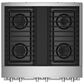 JennAir Noir 30" Dual-Fuel Professional Range in Stainless Steel, , large