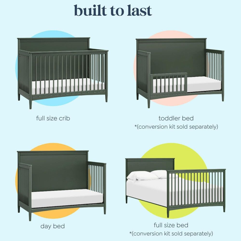 DaVinci Frem 4-in-1 Convertible Crib in Forest Green, , large