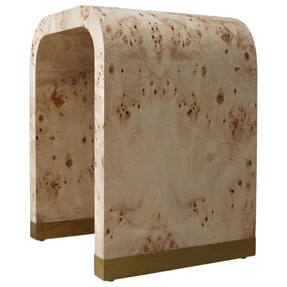 L.R. Home Cresent Side Table in Natural and Brown, , large