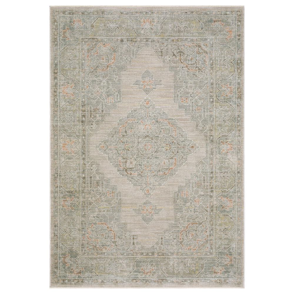 Oriental Weavers Keaton KEA02 Beige and Multicolor 3"3" x 5" Area Rug, , large