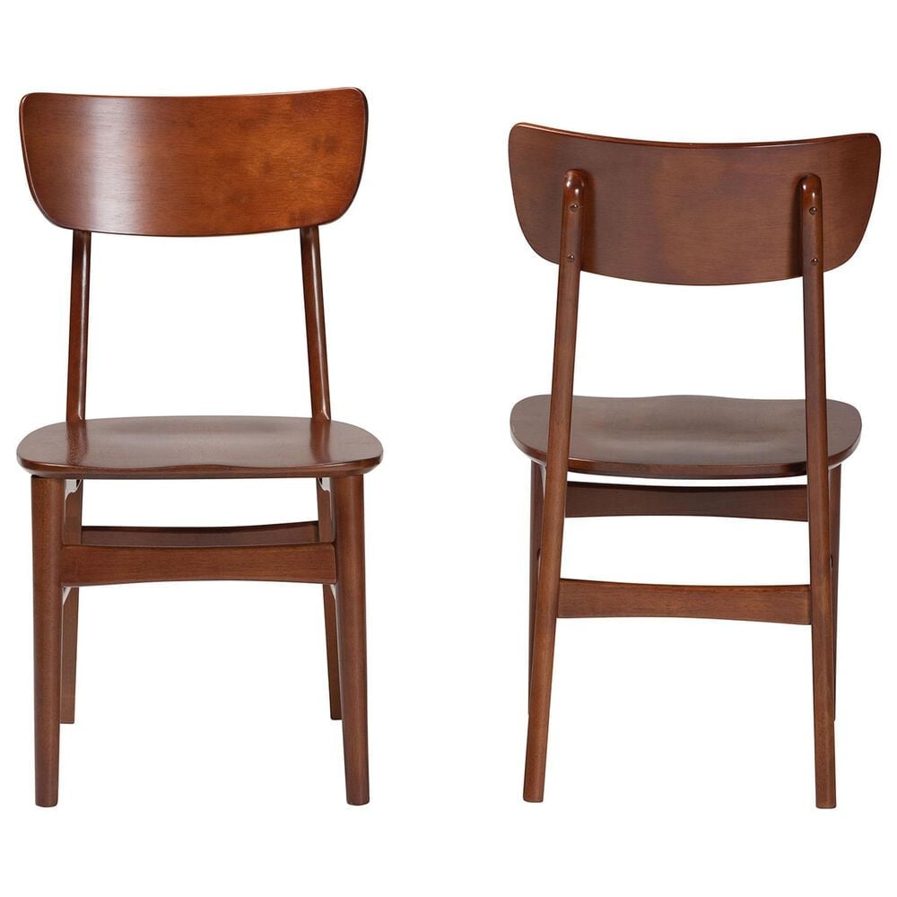 Baxton Studio Netherlands Side Chair in Dark Walnut (Set of 2), , large