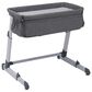 Delta Simmons Kids Dream Bedside Baby Bassinet in Grey Tweed, , large
