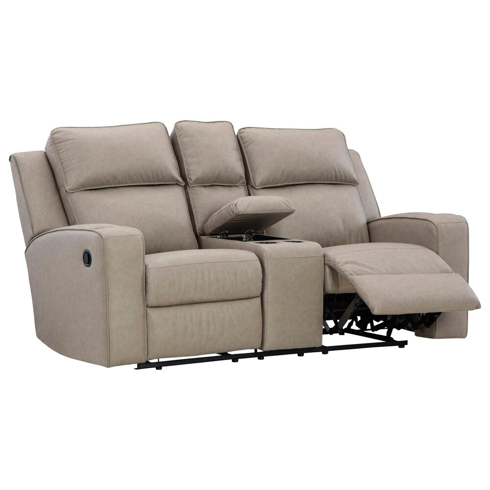 Ashley Lavenhorne Manual Reclining Sofa and Loveseat Set in Pebble, , large