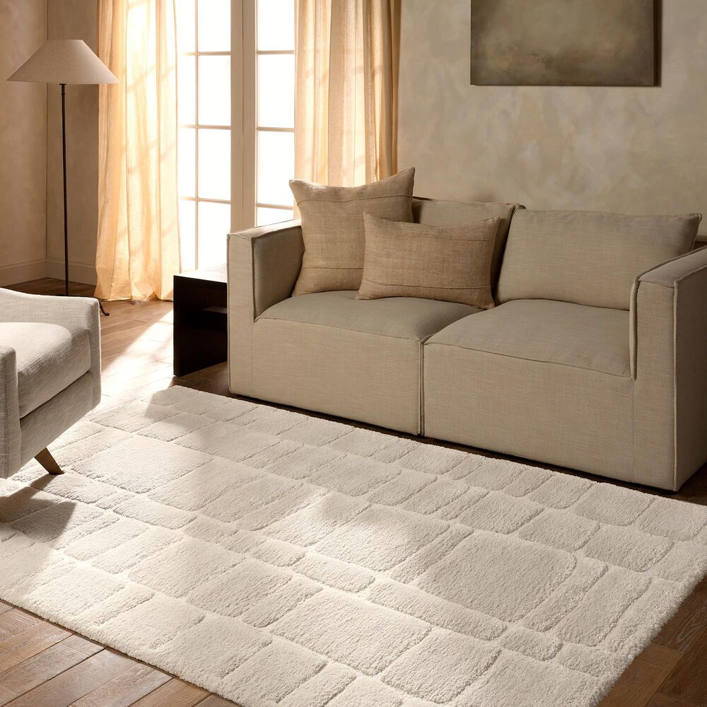 Jaipur Tazeka Arthes Ivory 7'10" x 9'10" Area Rug, , large