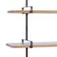 Maple and Jade 38" Wall Shelf in Oiled Brown and Sleek Black, , large