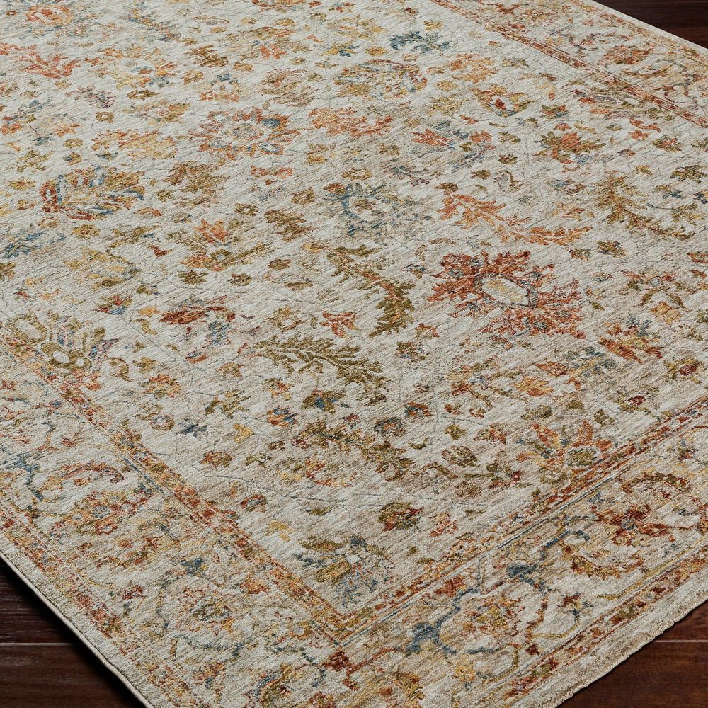 Surya Mona Lisa 12&#39; x 15&#39; Light Sage, Tan, Mustard, Brick Red, Dark Blue and Burgundy Area Rug, , large