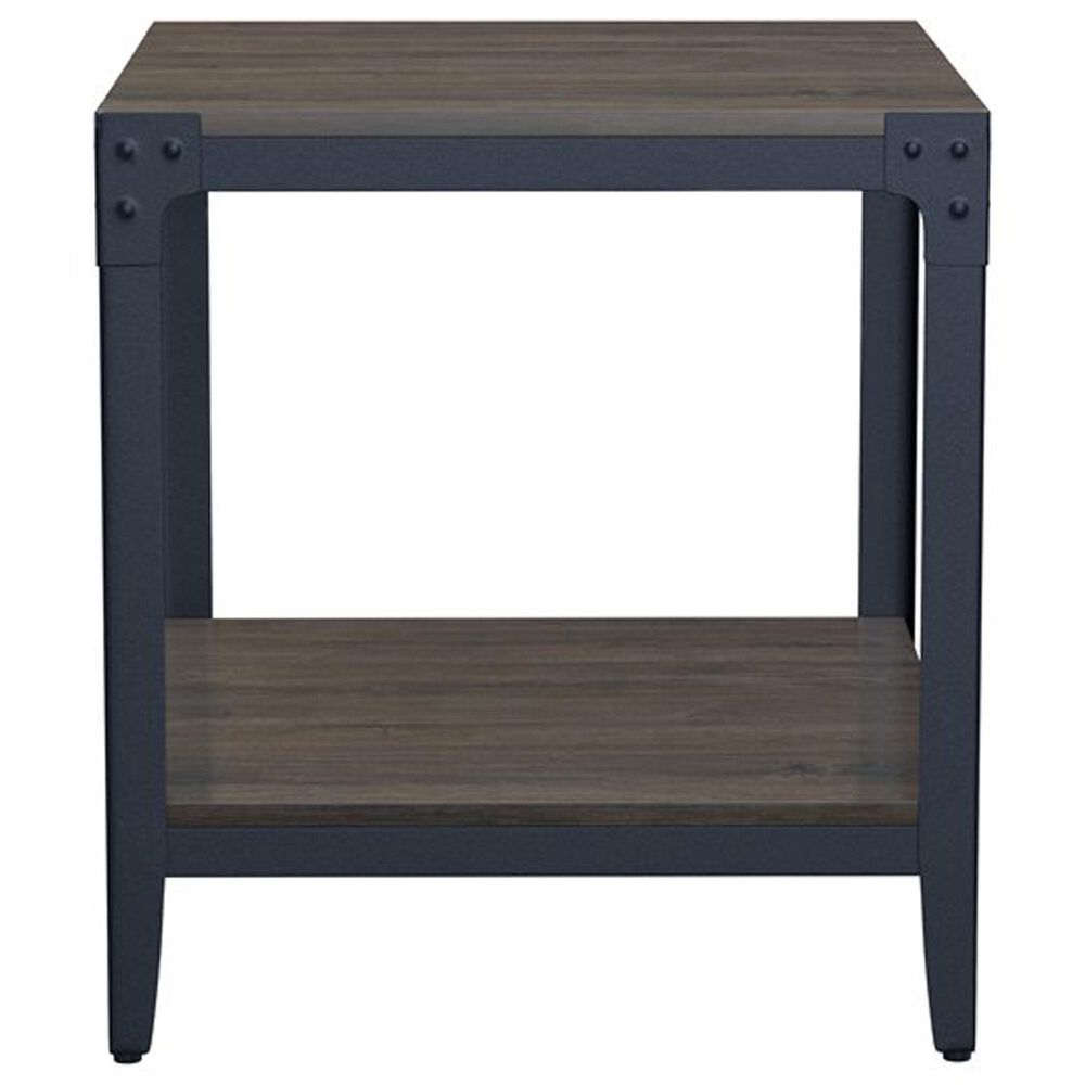 Golden Wave Furniture Derek End Table in Warm Gray and Black, , large