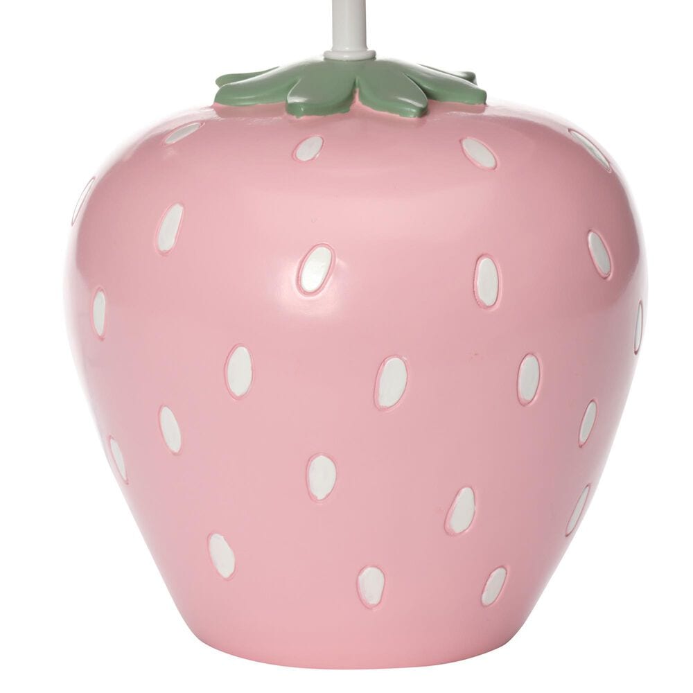 Lambs &amp; Ivy Flower Power Strawberry Table Lamp in Pink, White and Green, , large