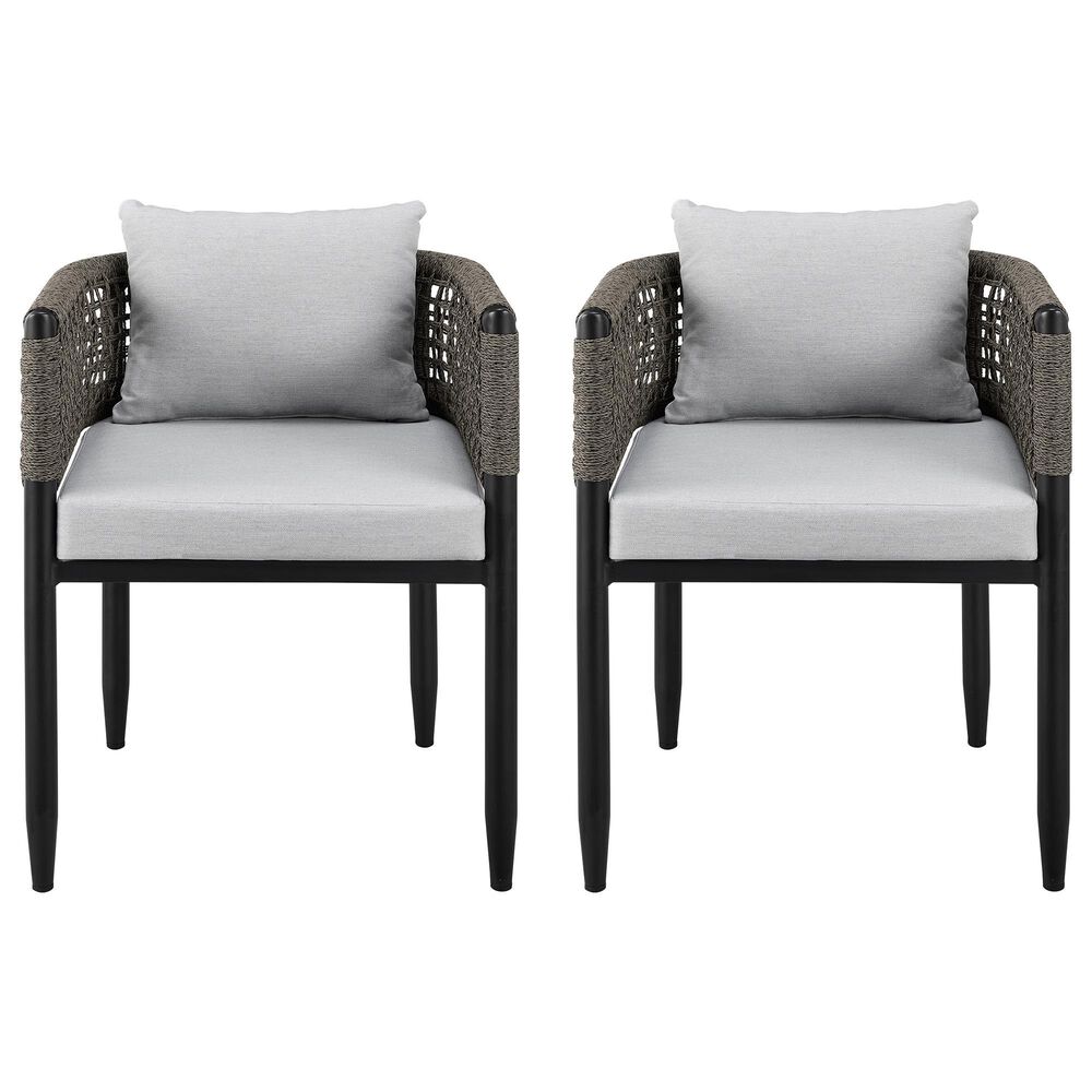 Blue River Felicia Patio Dining Chair in Black &#40;Set of 2&#41;, , large