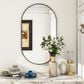 HOMLUX 22" x 38" Oval Wall Mirror in Black, , large
