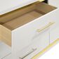 Pacific Landing Lucia 6-Drawer Dresser in White and Gold, , large