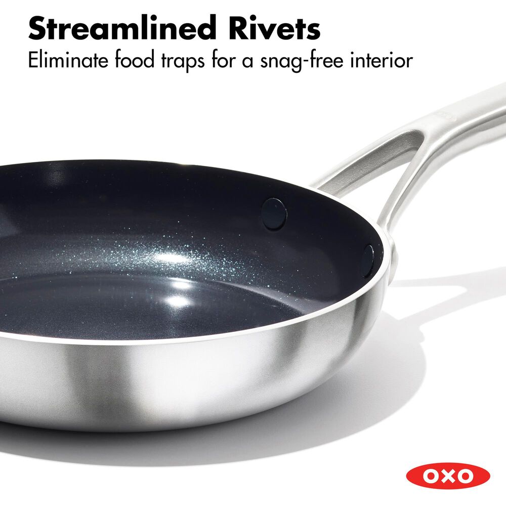 Green Pan Mira 2-Piece Frypan Set in Stainless Steel, , large