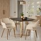 LumiSource Cosmo Square Dinette Table in Black and Gold - Table Only, , large