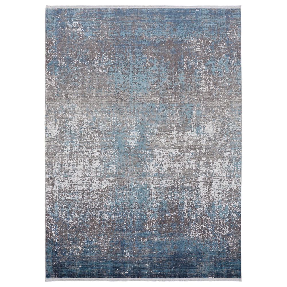 Feizy Cadiz 6"6" x 9"6" Blue and Gray Area Rug, , large