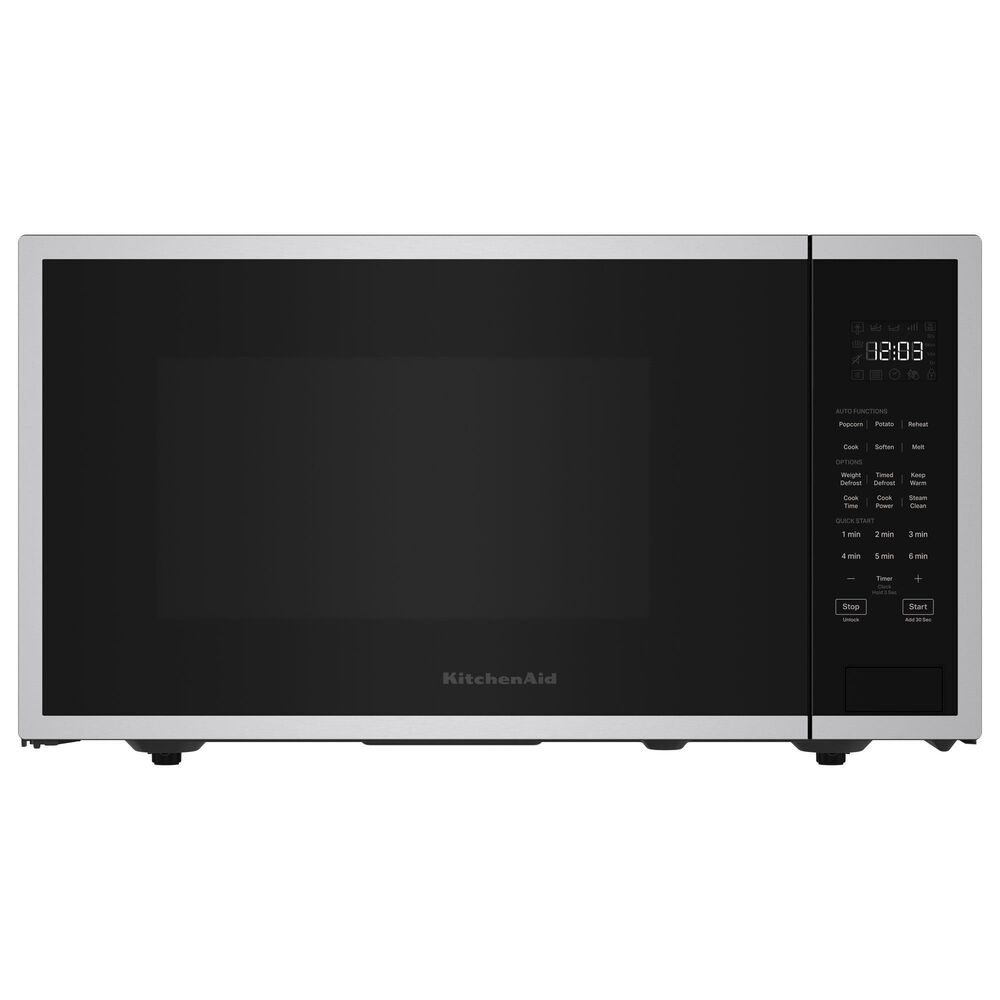 KitchenAid 1.6 Cu. Ft. Countertop Microwave Oven in Print Shield Stainless Steel, , large