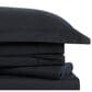 Pem America Brooklyn Loom Classic 4-Piece Full Sheet Set in Black, , large