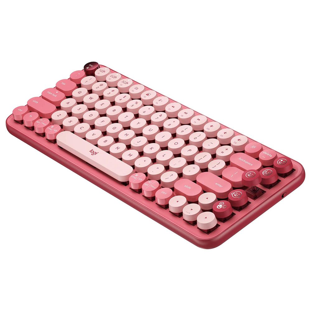 Logitech Pop Emoji Wireless Keyboard Mouse Combo in Pink, , large