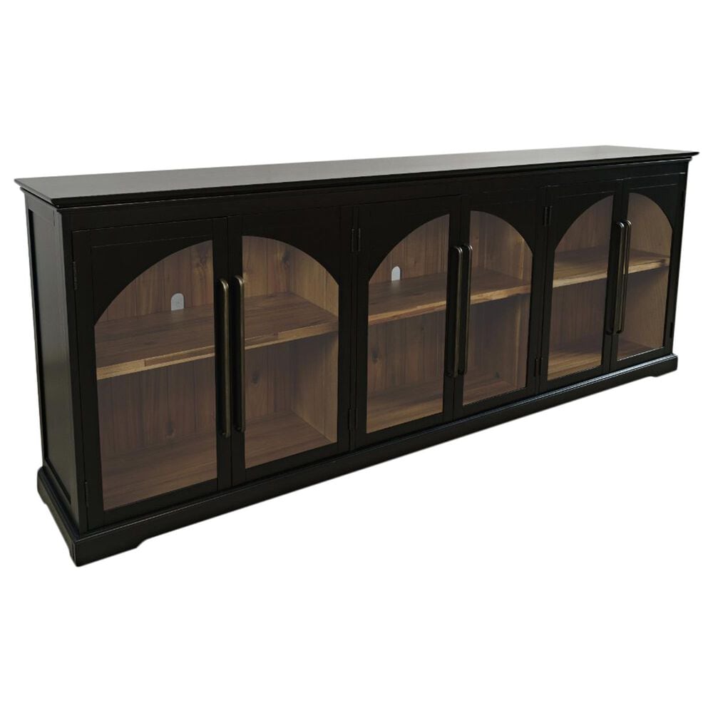Waltham Archdale 6-Door Accent Cabinet in Black, , large