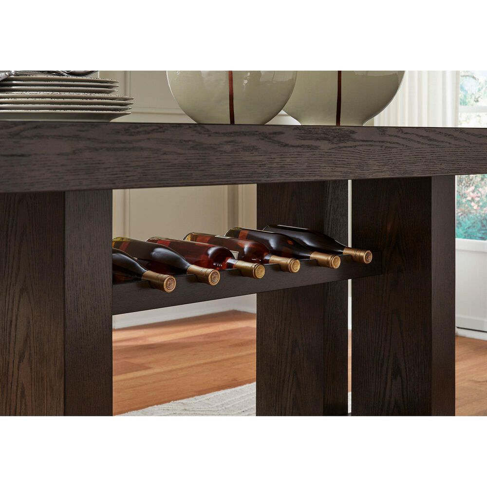 Millenium Burkhaus Rectangular Counter Dining Table in Brown Oak - Table Only, , large