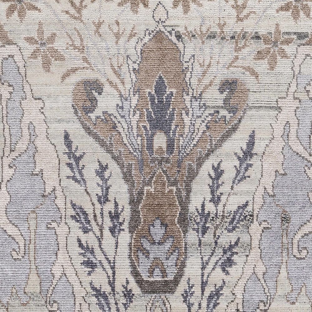 Surya Kushal 8&#39; x 10&#39; Silver Gray, Off White, Gray, Taupe and Ivory Area Rug, , large