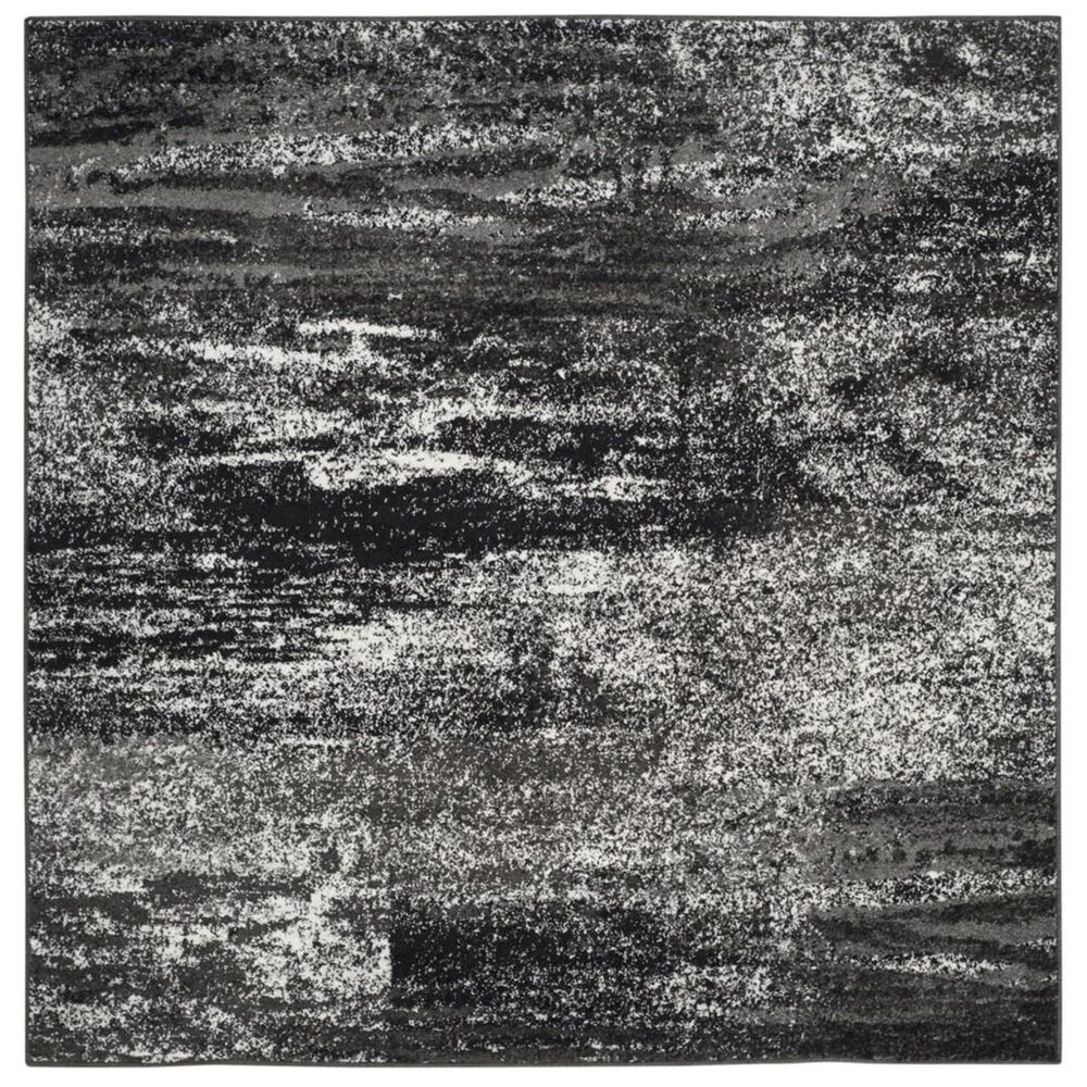 Safavieh Adirondack ADR112A 4" Square Silver and Black Area Rug, , large