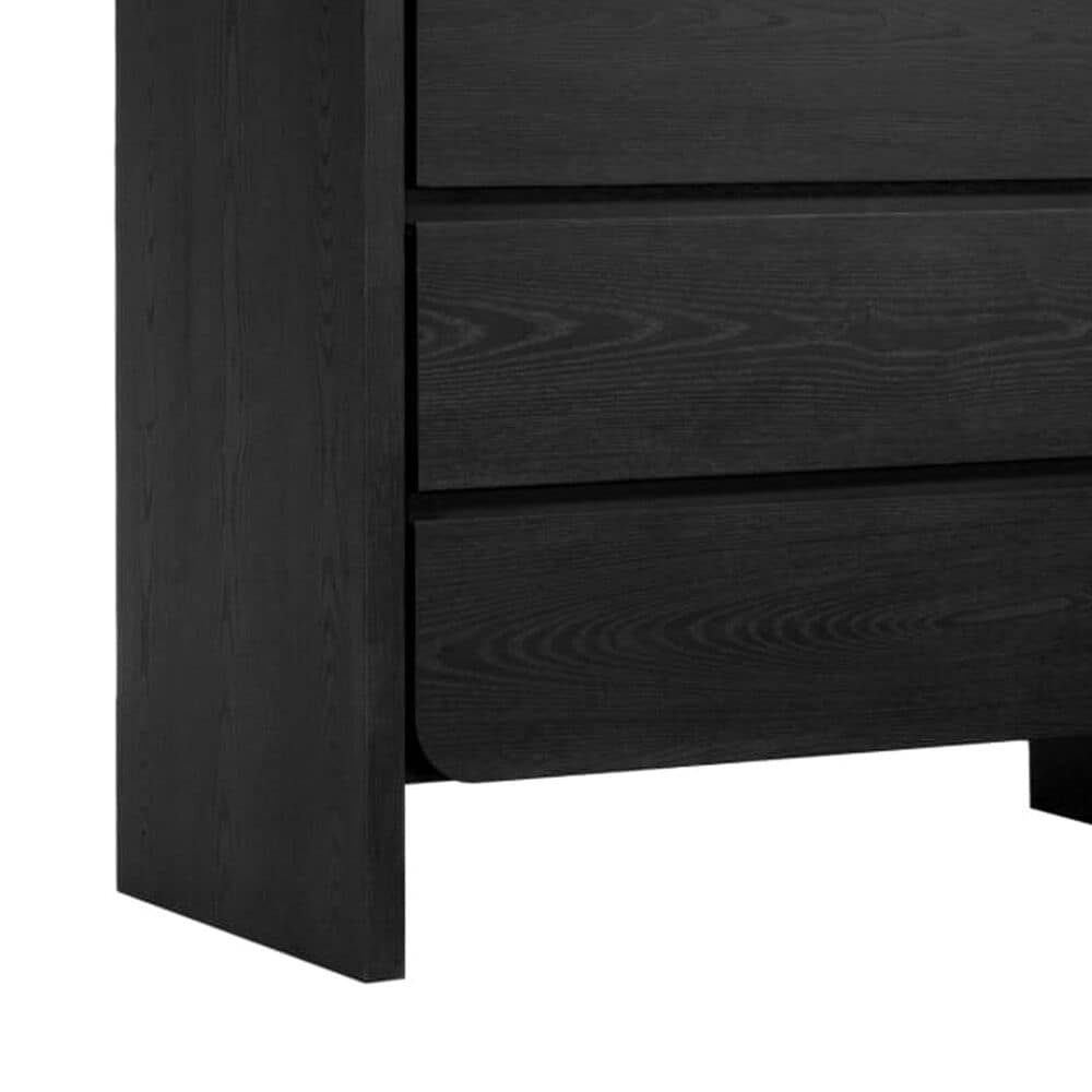 Urban Home Elora 5-Drawer Chest in Jet Black, , large