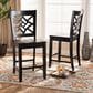Baxton Studio Nicolette Counter Stool in Dark Brown (Set of 2), , large