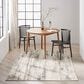 Nourison Infinity IFN02 4" x 6" Ivory, Grey and Blue Area Rug, , large