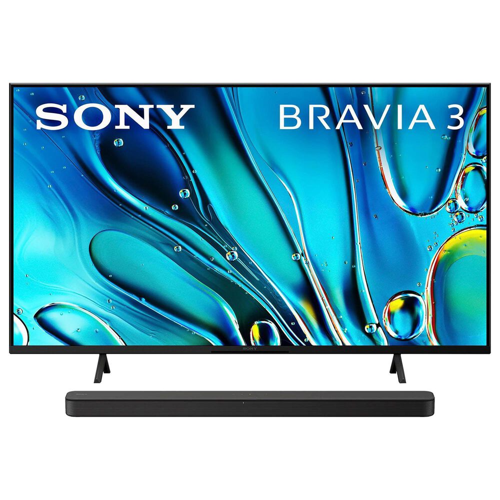 Sony 50" Class Bravia 3 LED 4K HDR - Smart Google TV with 2 Channel Built-In Tweeter Soundbar in Black, , large