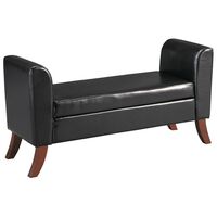 Signature Design by Ashley Benches Upholstered Storage Bench In Brown