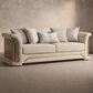 Furniture of America Ospray Stationary Sofa with Accent Pillows in Metallic Taupe, , large