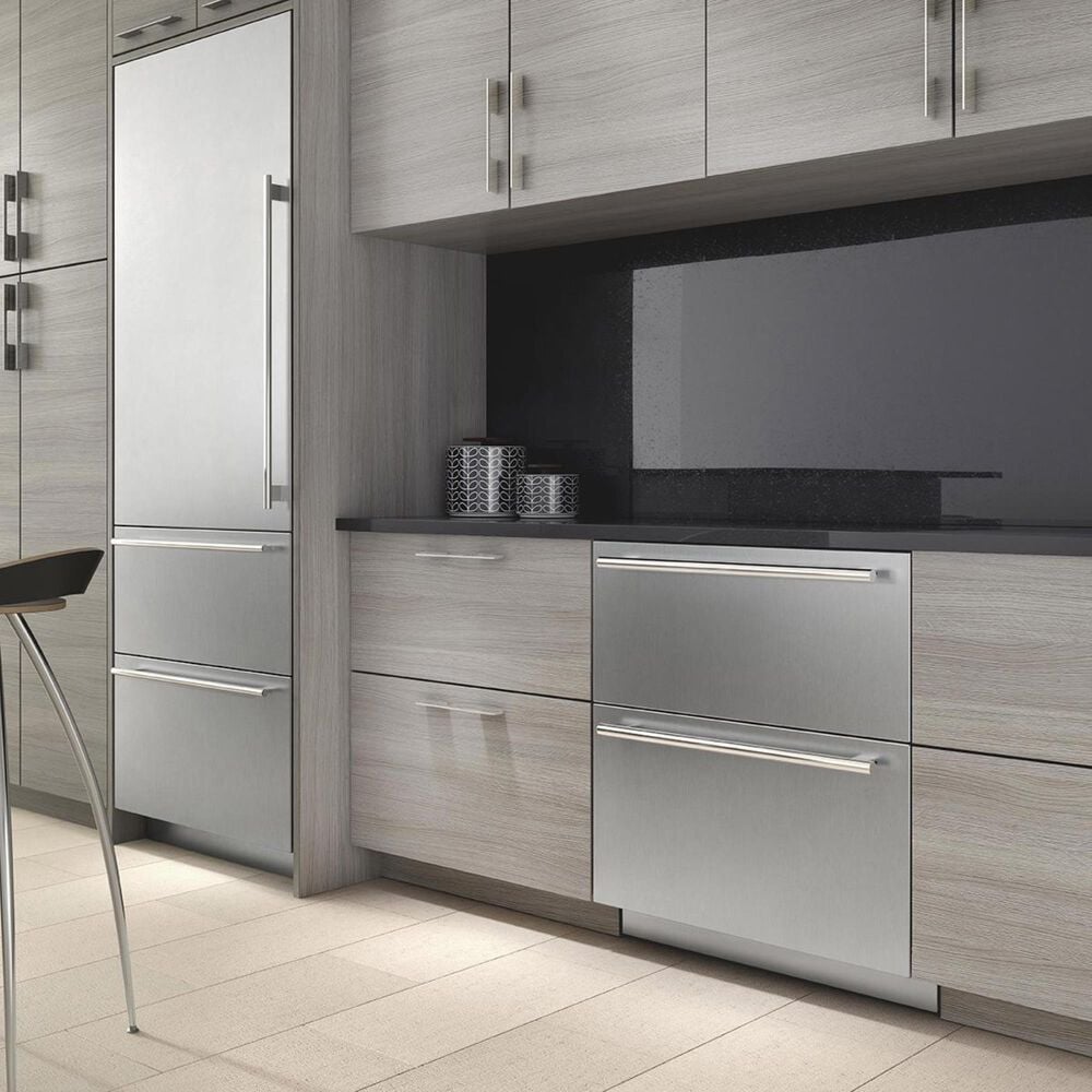 Sub Zero 36&quot; Integrated Refrigerator with Double Drawer, , large