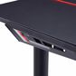 Furniture of America Whitfield Gaming Desk with USB in Black, , large